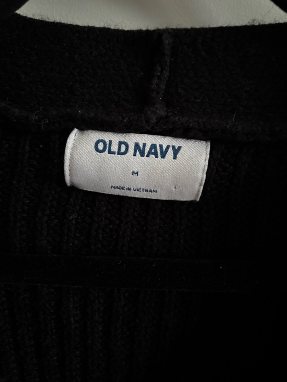 Old Navy Black Ribbed Button Cardigan Sweater - Picture 2 of 3